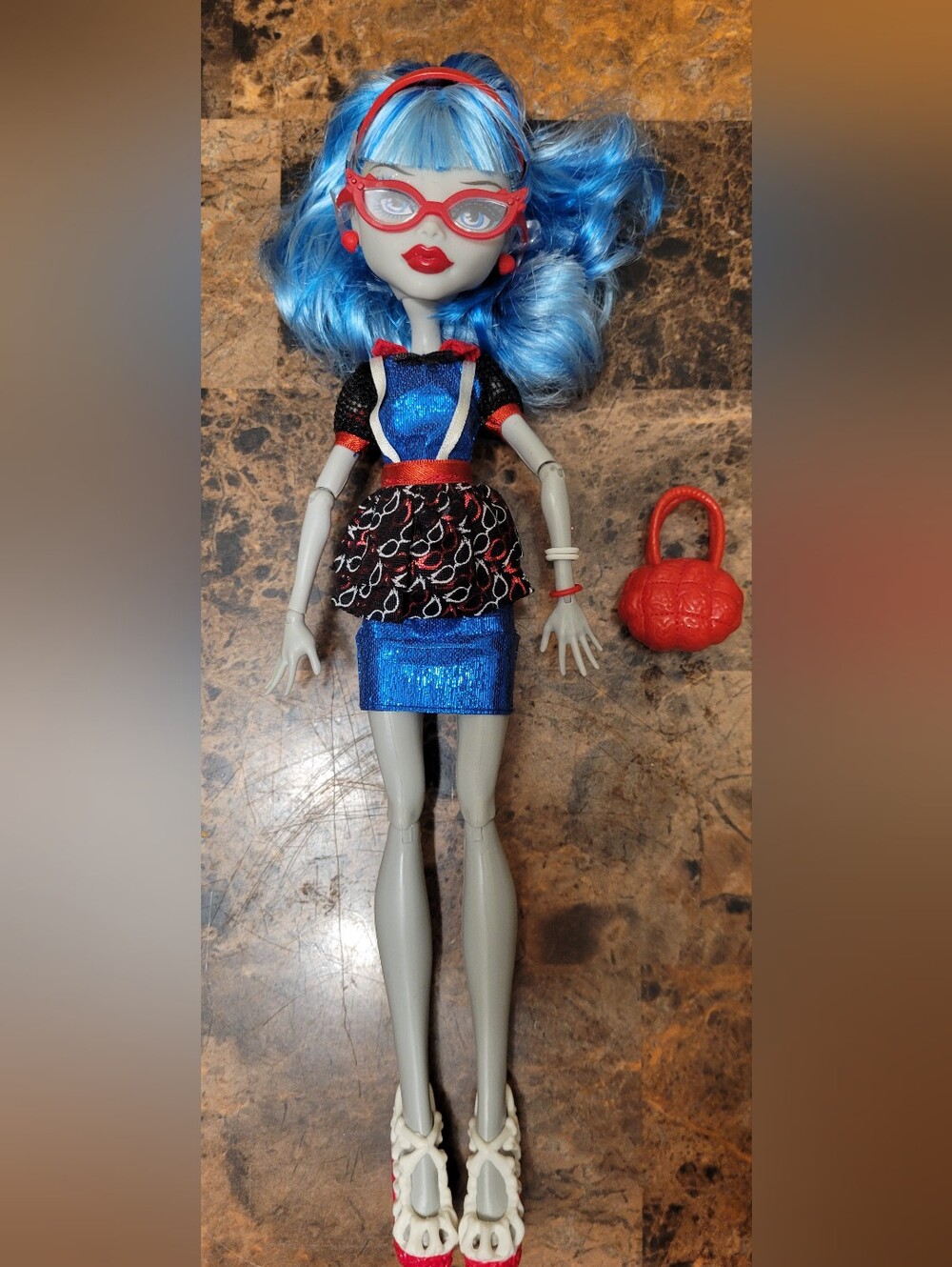 G1 Monster High Ghouls Night Out Ghoulia Yelps Only Displayed EUC